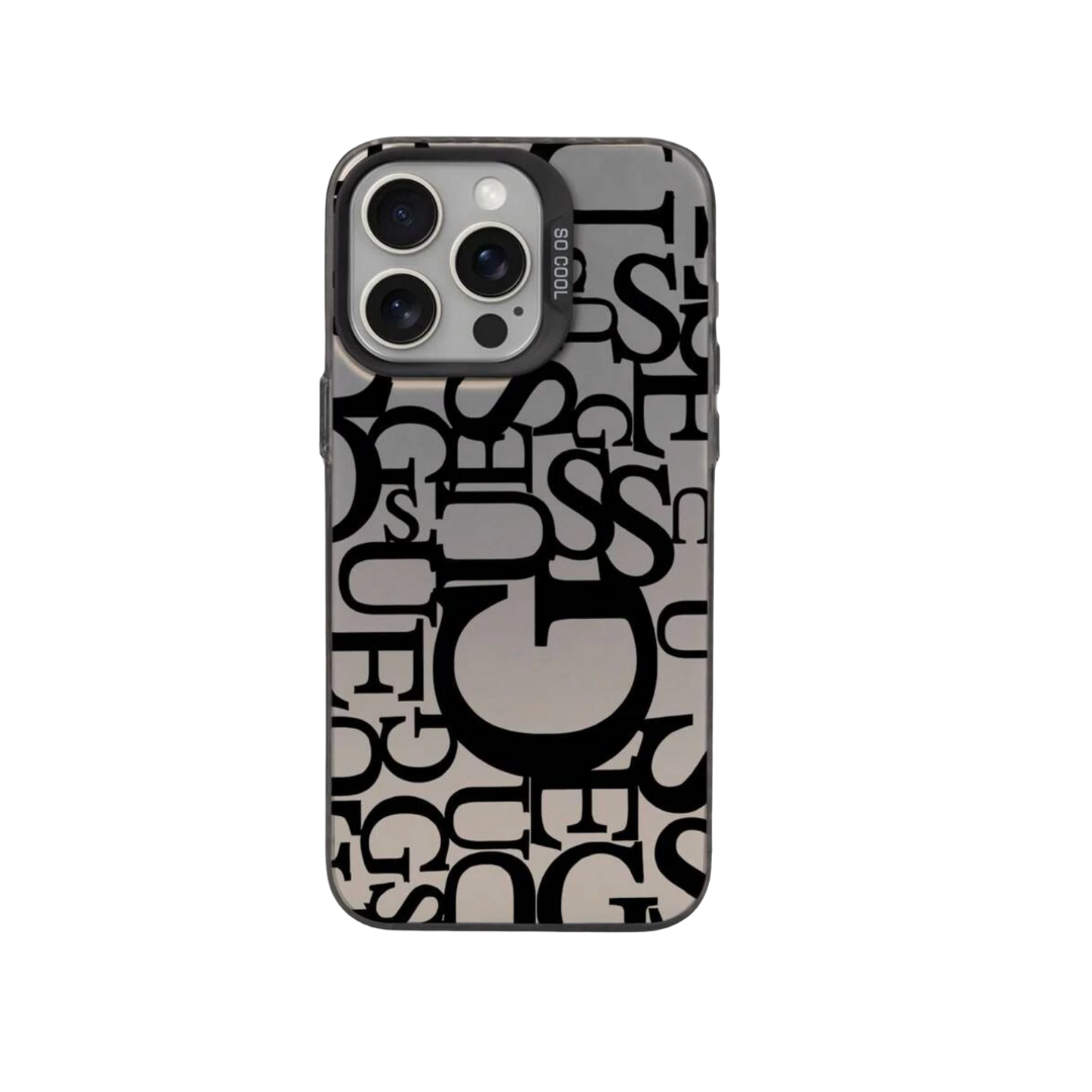 iPhone 15 Coque gris GUESS